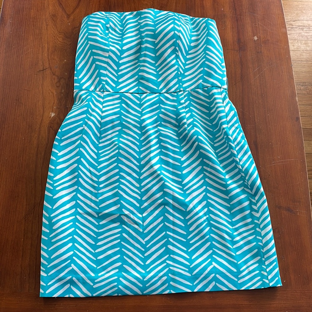 BCBG Stripped Silky Mini Dress